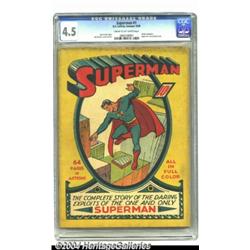 Superman #1 (DC, 1939) CGC VG+ 4.5 Cream to off-white pages.