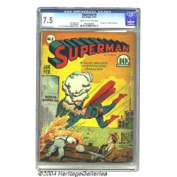Superman #8 (DC, 1941) CGC VF- 7.5 Cream to off-white pages.