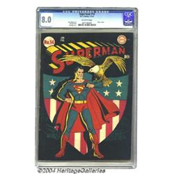 Superman #14 (DC, 1942) CGC VF 8.0 Off-white pages.