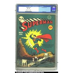 Superman #15 (DC, 1942) CGC VF- 7.5 Cream to off-white pages.