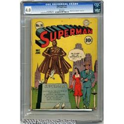 Superman #16 (DC, 1942) CGC VG 4.0 White pages.