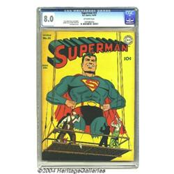 Superman #21 (DC, 1943) CGC VF 8.0 Off-white pages.