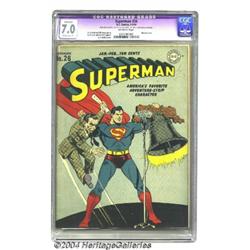 Superman #26 (DC, 1944) CGC Apparent FN/VF 7.0 Moderate (P) Off-white pages.