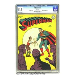 Superman #33 (DC, 1945) CGC FN- 5.5 White pages.