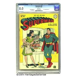 Superman #36 (DC, 1945) CGC VF 8.0 White pages.