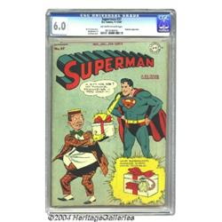 Superman #37 (DC, 1945) CGC FN 6.0 Off-white to white pages.