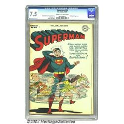 Superman #40 (DC, 1946) CGC VF- 7.5 Cream to off-white pages.