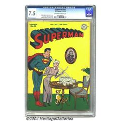 Superman #43 (DC, 1946) CGC VF- 7.5 Off-white to white pages.