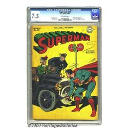 Superman #46 (DC, 1947) CGC VF- 7.5 Off-white pages.
