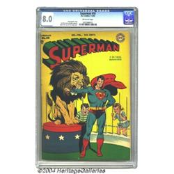 Superman #50 (DC, 1948) CGC VF 8.0 Off-white pages.
