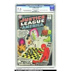 Justice League of America #1 (DC, 1960) CGC VF- 7.5 Cream to off-white pages.