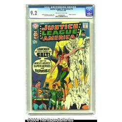 Justice League of America #72 (DC, 1969) CGC NM- 9.2 Off-white to white pages.