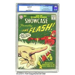 Showcase #8 The Flash (DC, 1957) CGC VG/FN 5.0 Cream pages.