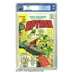 Spyman #1 Pacific Coast pedigree (Harvey, 1966) CGC NM+ 9.6 Off-white pages .