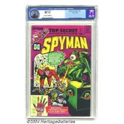 Spyman #2 Pacific Coast pedigree (Harvey, 1966) CGC NM+ 9.6 Off-white to white pages .