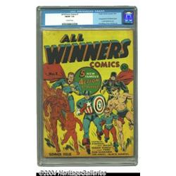 All Winners Comics #1 (Timely, 1941) CGC FN/VF 7.0 Off-white pages.