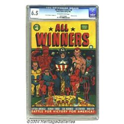 All Winners Comics #4 (Timely, 1942) CGC FN+ 6.5 Off-white to white pages.
