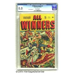 All Winners Comics #13 (Timely, 1944) CGC VF 8.0 Off-white pages.