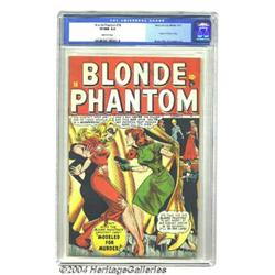 Blonde Phantom #16 (Timely, 1947) CGC VF/NM 9.0 Off-white pages.