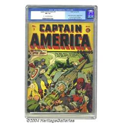 Captain America Comics #3 (Timely, 1941) CGC FN+ 6.5 Light tan to off-white pages.