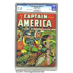 Captain America Comics #8 Rockford pedigree (Timely, 1941) CGC FN/VF 7.0 Cream to off-white pages