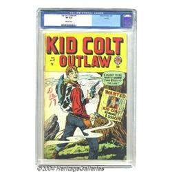 Kid Colt Outlaw #4 Aurora pedigree (Marvel, 1949) CGC VF 8.0 Off-white pages.