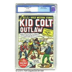 Kid Colt Outlaw #10 Mile High pedigree (Marvel, 1950) CGC VF 8.0 Cream to off-white pages.