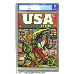 USA Comics #4 (Timely, 1942) CGC VF 8.0 Off-white pages.