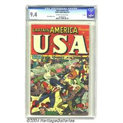 USA Comics #15 "D" Copy pedigree (Timely, 1945) CGC NM 9.4 Off-white to white pages.