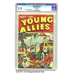 Young Allies Comics #17 (Timely, 1945) CGC VF/NM 9.0 White pages.