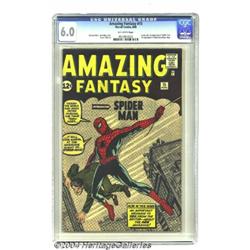 Amazing Fantasy #15 (Marvel, 1962) CGC FN 6.0 Off-white pages.