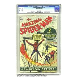 Amazing Spider-Man #1 (Marvel, 1963) CGC FN/VF 7.0 White pages.