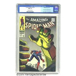 Amazing Spider-Man #67 (Marvel, 1968) CGC NM+ 9.6 Off-white to white pages.