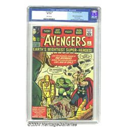 The Avengers #1 (Marvel, 1963) CGC VF 8.0 Off-white pages.