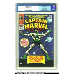 Captain Marvel #1 (Marvel, 1968) CGC NM/MT 9.8 White pages.
