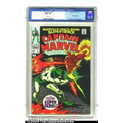Captain Marvel #2 (Marvel, 1968) CGC NM+ 9.6 White pages.