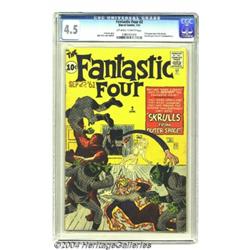 Fantastic Four #2 (Marvel, 1962) CGC VG+ 4.5 Off-white to white pages.