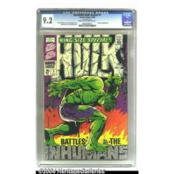 The Incredible Hulk Annual #1 (Marvel, 1968) CGC NM- 9.2 Cream to off-white pages.