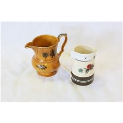 2 ENGLISH CERAMIC PITCHERS