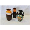 Image 1 : TWO WEST GERMAN VASES AND BENTLEIGH VASE