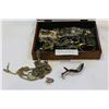Image 2 : MENS LEATHER VNITY CASE WITH WATCHES PINS CHAINS MEDALS ETC