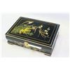 Image 1 : LACQUERED JEWELLRY BOX WITH CONTENTS