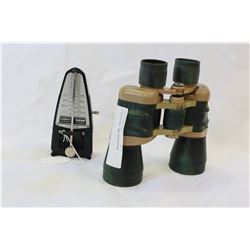 BINOCULARS AND METRONOME