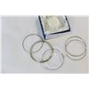 Image 2 : FIVE SILVER TONE ESTATE BANGLES