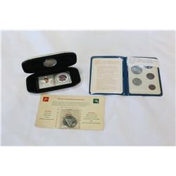 NHL COIN DENNOS POTUM AND SET BRITISH COINS AND SOUVENIR DOLLAR