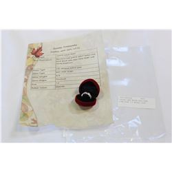LADIES 14KT WHITE GOLD RUBY RING SIZE 7.5 RETAIL $500