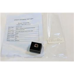 MANS TURKISH .925 STERLING RUBY RING SIZE 9.5 RETAIL $200