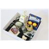 Image 2 : TRAY OF SMALL COLLECTIBLES AND ELECTRONICS ETC