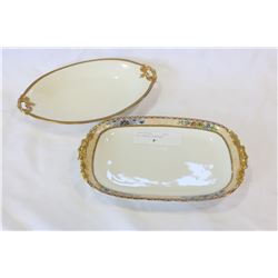 TWO LIMOGES PLATTERS