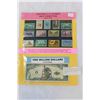 Image 1 : LOT OF HISTORIC US STAMPS AND ONE MILLION DOLLAR LIBERTY BILL